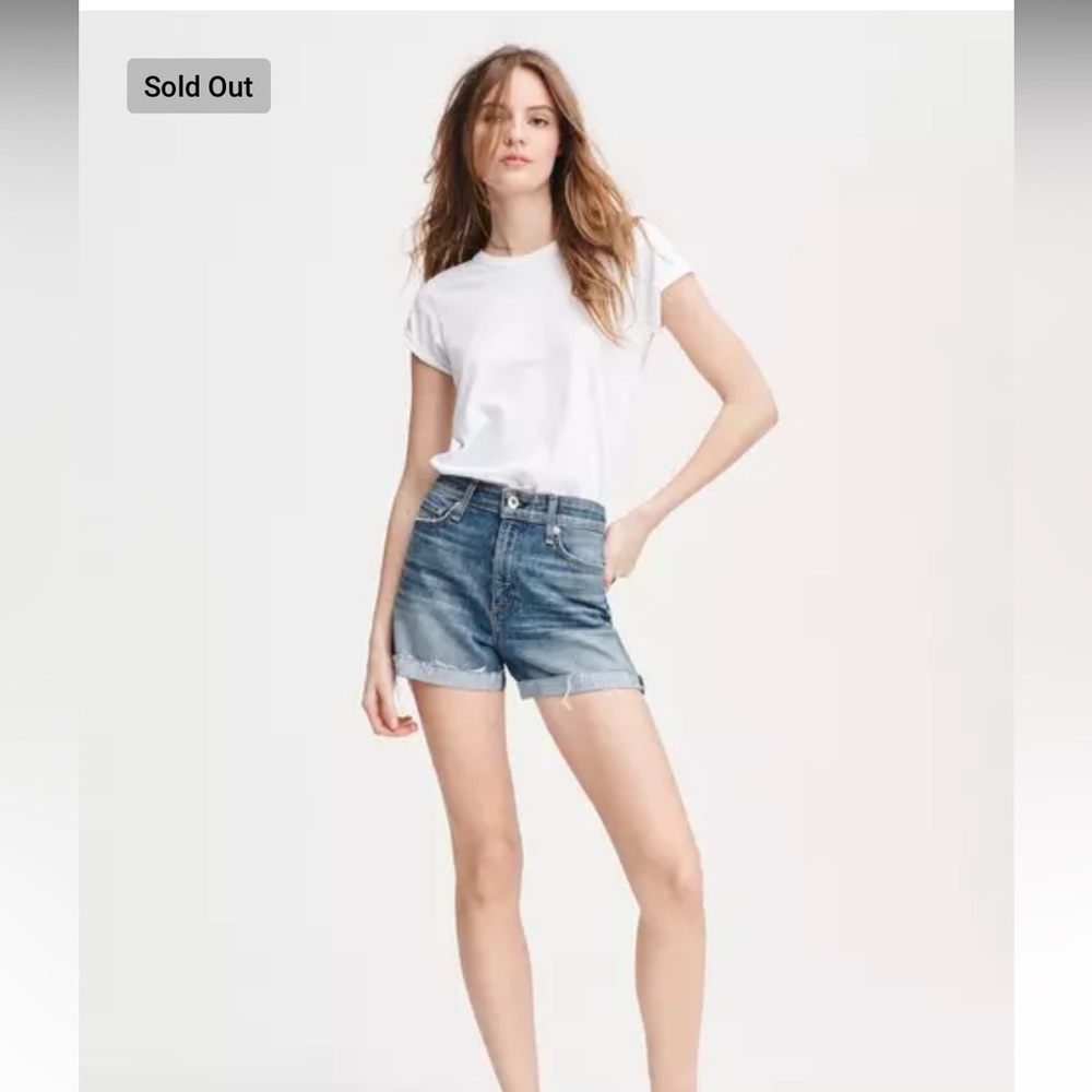 Rag & Bone Nina High-Rise Short - Balboa Size 29 - Picture 2 of 9